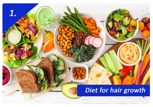 Diet for hair regrowth and prevent hair loss