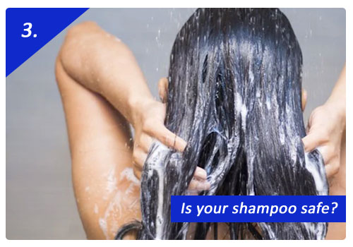 Avoid harmful shampooing